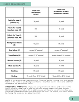 Back of the Joyful Treess Downloadable Pattern by Mara Quilt Designs