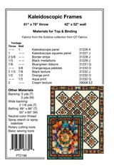 Back of the Kaleidoscopic Frames Downloadable Pattern by Pine Tree Country Quilts