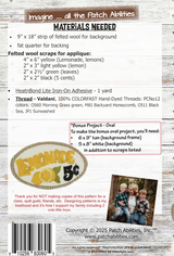 Back of the Lemonade 'lil Woolie Runner Downloadable Pattern by Patch Abilities - Patterns