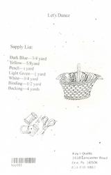 Back of the Let’s Dance Downloadable Pattern by Kay Buffington