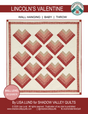 Back of the Lincoln's Valentine Downloadable Pattern by Shadow Valley Quilts 