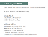 Back of the On The Ranch Free Downloadable Pattern by Riley Blake Designs