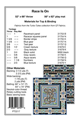 Back of the Race Is On Downloadable Pattern by Pine Tree Country Quilts