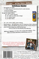 Back of the Sew Bee It Downloadable Pattern by Patch Abilities - Patterns