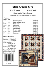 Back of the Stars Around 1776 Downloadable Pattern by Pine Tree Country Quilts