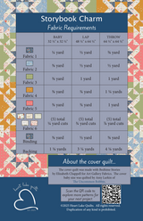 Back of the Storybook Charm Downloadable Pattern by Heart Lake Quilts...