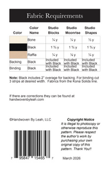 Back of the Studio Series Booklets Downloadable Pattern by Handwoven By Leah
