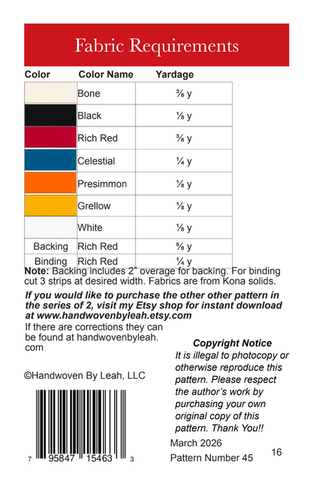 Back of the Sunset Symbols Downloadable Pattern by Handwoven By Leah