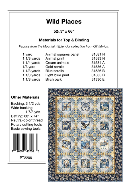 Back of the Wild Places Downloadable Pattern by Pine Tree Country Quilts