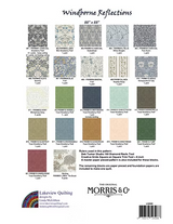 Back of the Windborne Reflections Downloadable Pattern by Lakeview Quilting