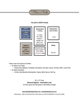 Back of the Winter Blues Downloadable Pattern by A Quilted Jewel