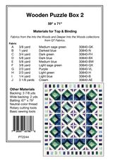 Back of the Wooden Puzzle Box 2 Downloadable Pattern by Pine Tree Country Quilts
