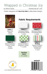 Back of the Wrapped in Christmas Joy Downloadable Pattern by Needle In A Hayes Stack