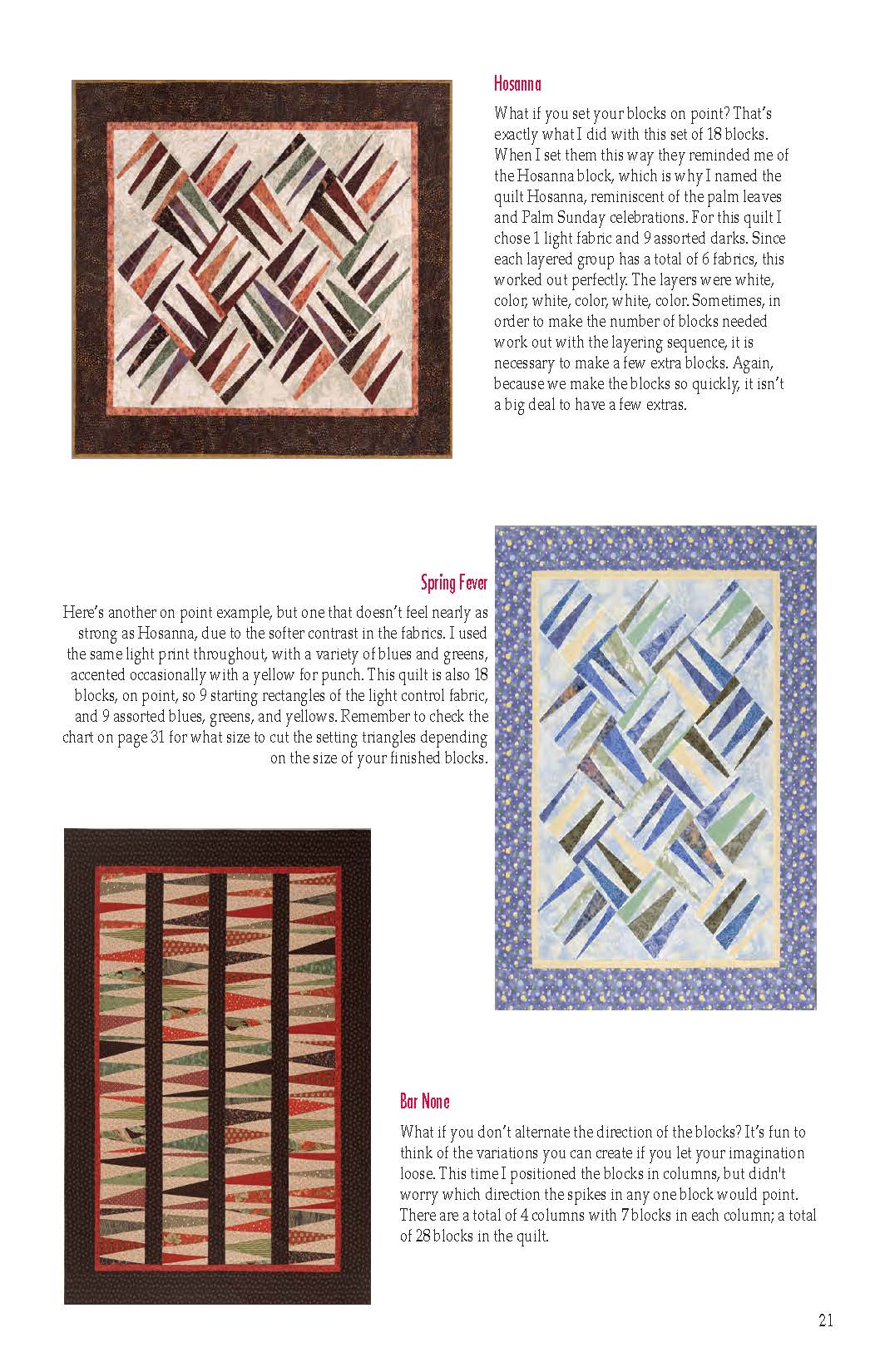 Back of the Layer 'em Up #3 Downloadable Pattern by Cozy Quilt Designs