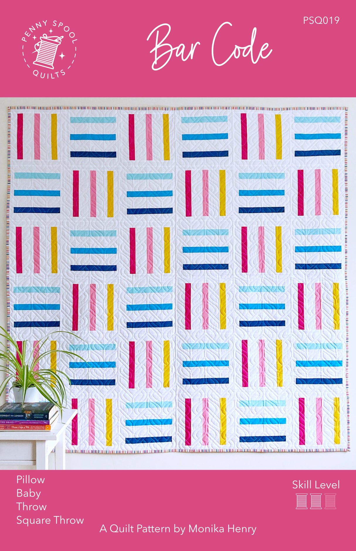 Bar Code Downloadable Pattern by Penny Spool Quilts Pattern