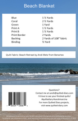 Back of the Beach Blanket Downloadable Pattern by A Quilted Diary