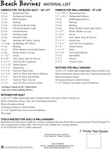 Beach Bovines Quilt Pattern by Amy Bradley Designs