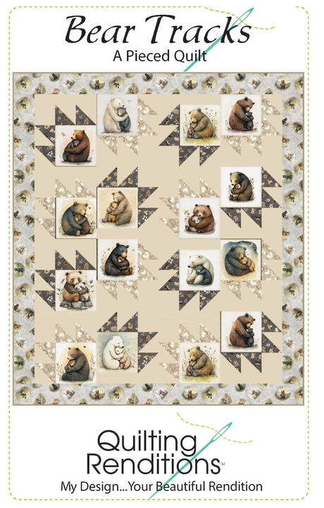 Bear Tracks Downloadable Pattern by Quilting Renditions