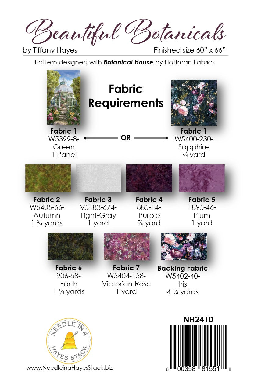 Botanical Pattern Book Beautiful Botanicals Downloadable Pattern – Quilting Books Patterns and ...