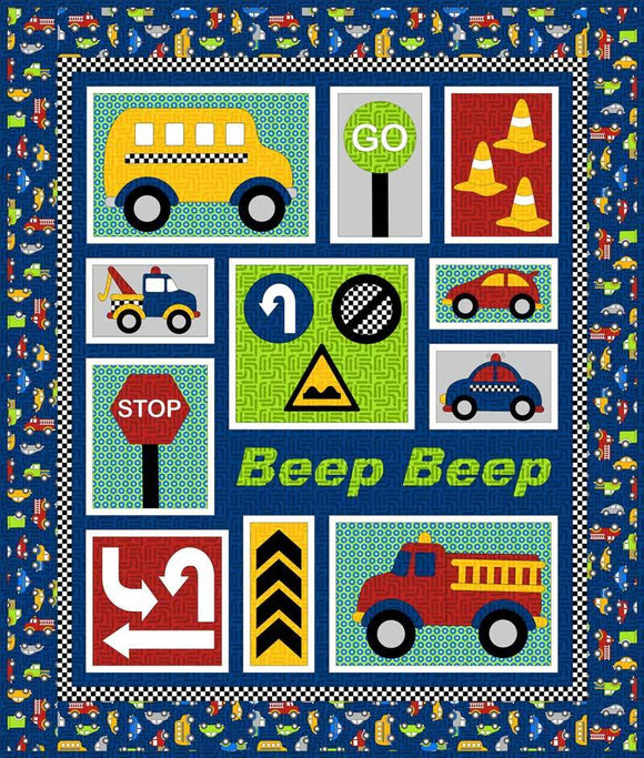 Beep Pattern by Kids Quilts