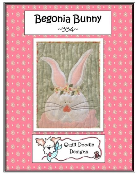 Begonia Bunny Pattern by Quilt Doodle Designs