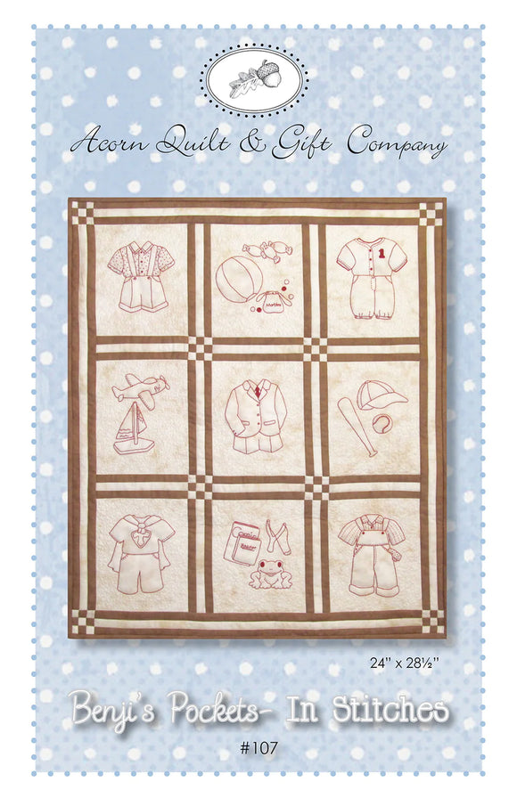 Benji's Pockets - In Stitches Quilt Pattern by Brenda Riddle Designs