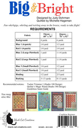 Back of the Big & Bright Downloadable Pattern by Black Cat Creations