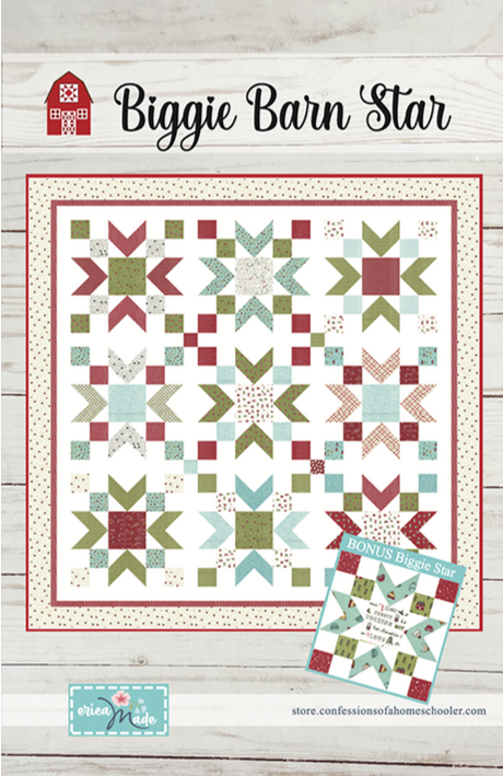 Biggie Barn Star Quilt Pattern by Confessions of a Homeschooler