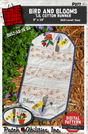 Bird and Blooms 'lil Cotton Runner Downloadable Pattern by Patch Abilities - Patterns