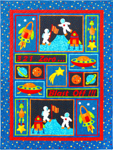 Blast Off Quilt Pattern by Kids Quilts