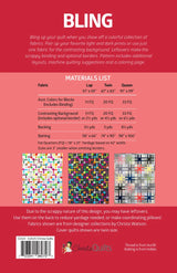 Back of the Bling Paper Quilt Pattern by Christa Quilts