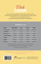 Back of the Block Chain Downloadable Pattern by Christa Quilts