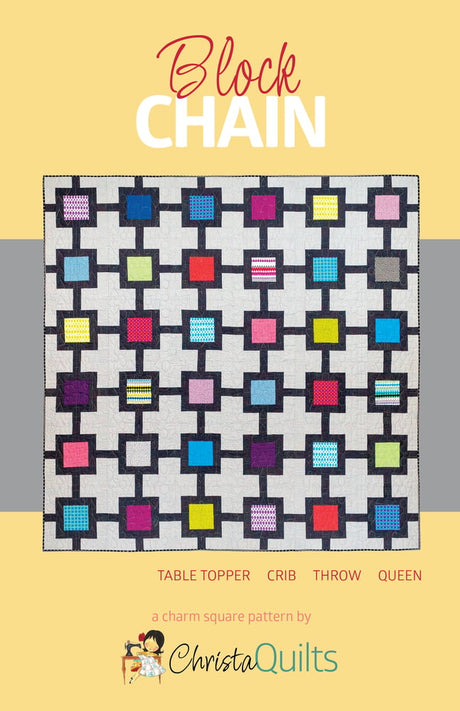 Block Chain Downloadable Pattern by Christa Quilts