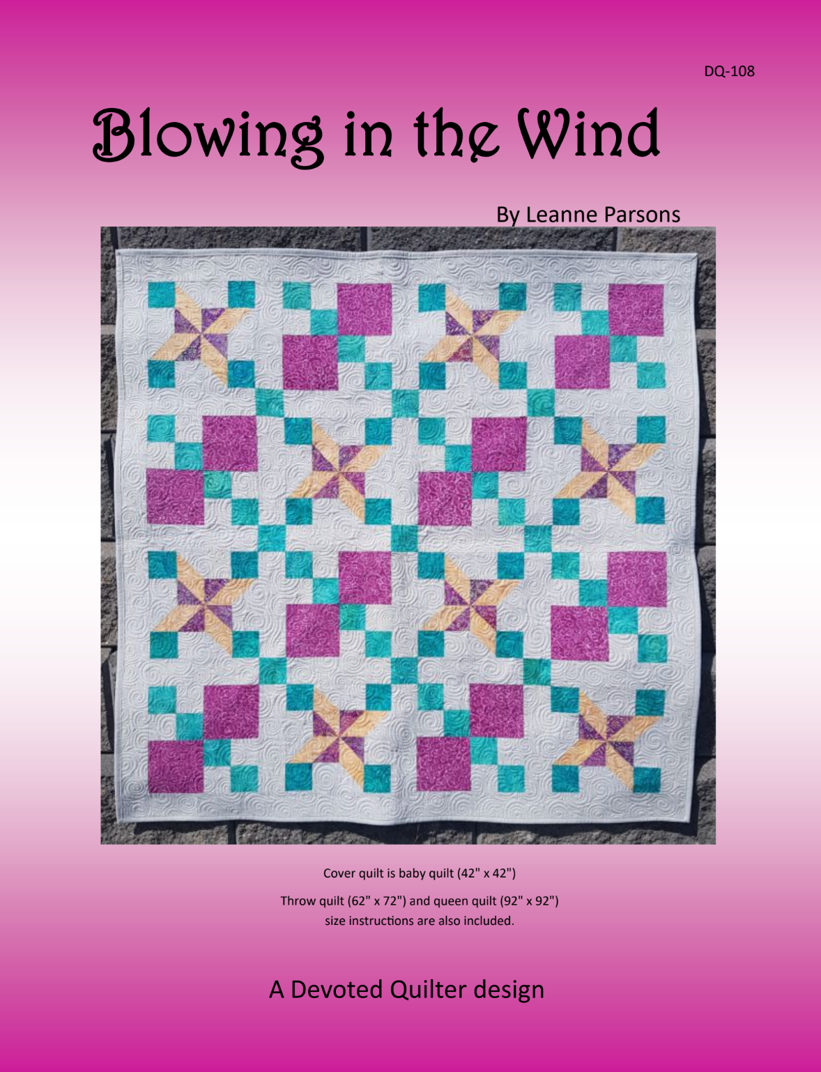 Blowing in the Wind Downloadable Pattern by Devoted Quilter