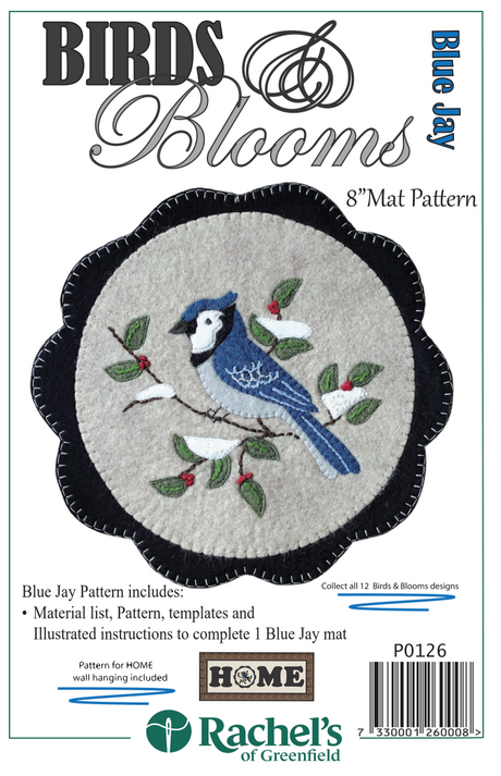 Blue Jay Mat Downloadable Pattern by Rachels of Greenfield