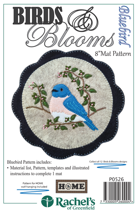 Bluebird Mat Downloadable Pattern by Rachels of Greenfield