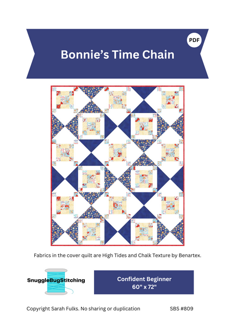 Bonnie's Time Chain Downloadable Pattern by Snuggle Bug Stitching