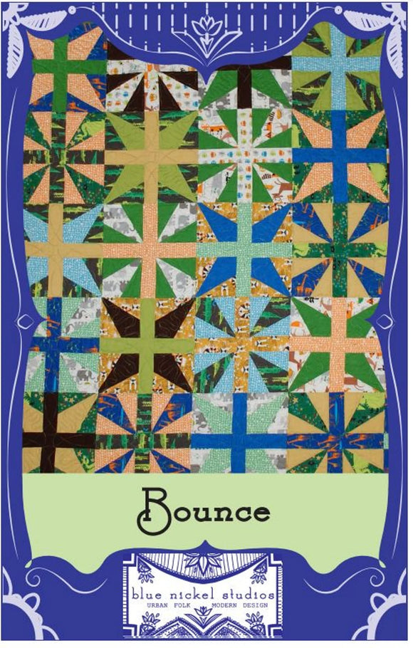 Bounce Quilt Pattern by Blue Nickel 