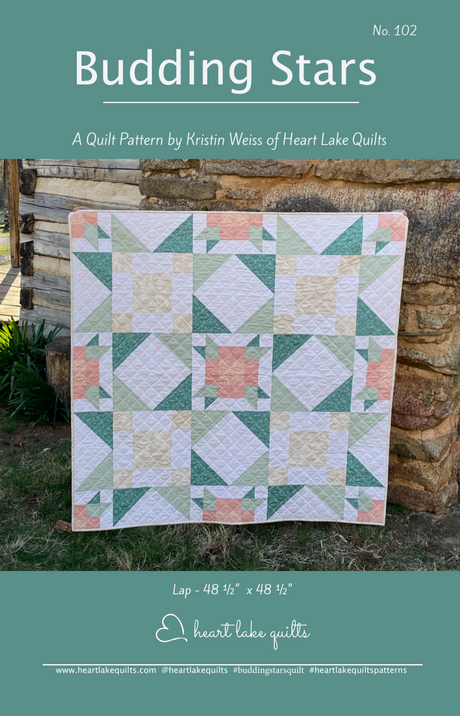 Budding Stars Downloadable Pattern by Heart Lake Quilts