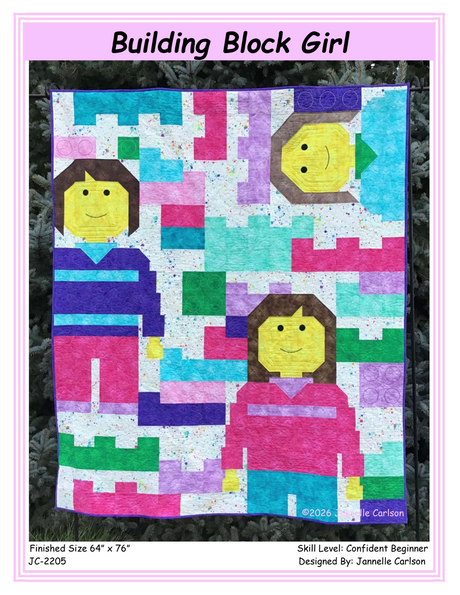 Building Block Girl Downloadable Pattern by Jannelle Carlson