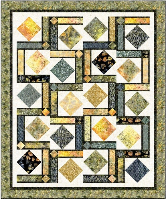 Bumblebee Maze Quilt Pattern