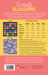 Back of the Butterfly Blossoms Downloadable Pattern by Christa Quilts