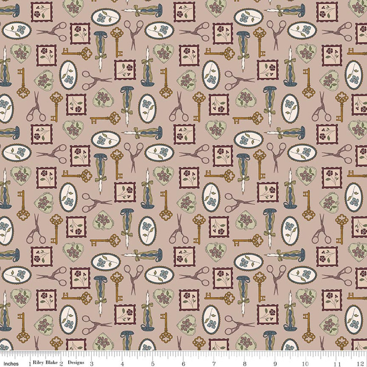 Charmed & Treasured Charmed Doe Quilt Fabric by Kassidy Grace