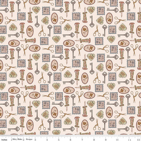 Charmed & Treasured Charmed Latte Quilt Fabric by Kassidy Grace