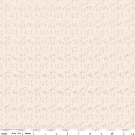 Charmed & Treasured Bows Latte Quilt Fabric by Kassidy Grace