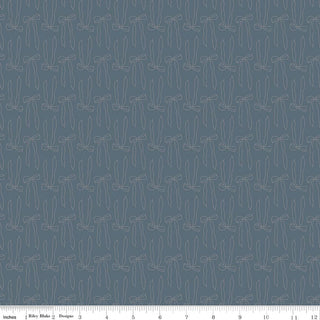 Charmed & Treasured Bows Thunder Quilt Fabric