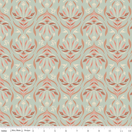 Hedgerow Haven Damask Whisper Quilt Fabric by Amber Elliot