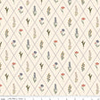 Hedgerow Haven Floral Argyle Cream Quilt Fabric - Riley Blake Designs - Amber Elliot
