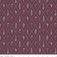 Hedgerow Haven Floral Argyle Sangria Quilt Fabric - Riley Blake Designs - Amber Elliot