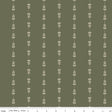 Hedgerow Haven Floral Stripe Green Quilt Fabric - Riley Blake Designs - Amber Elliot